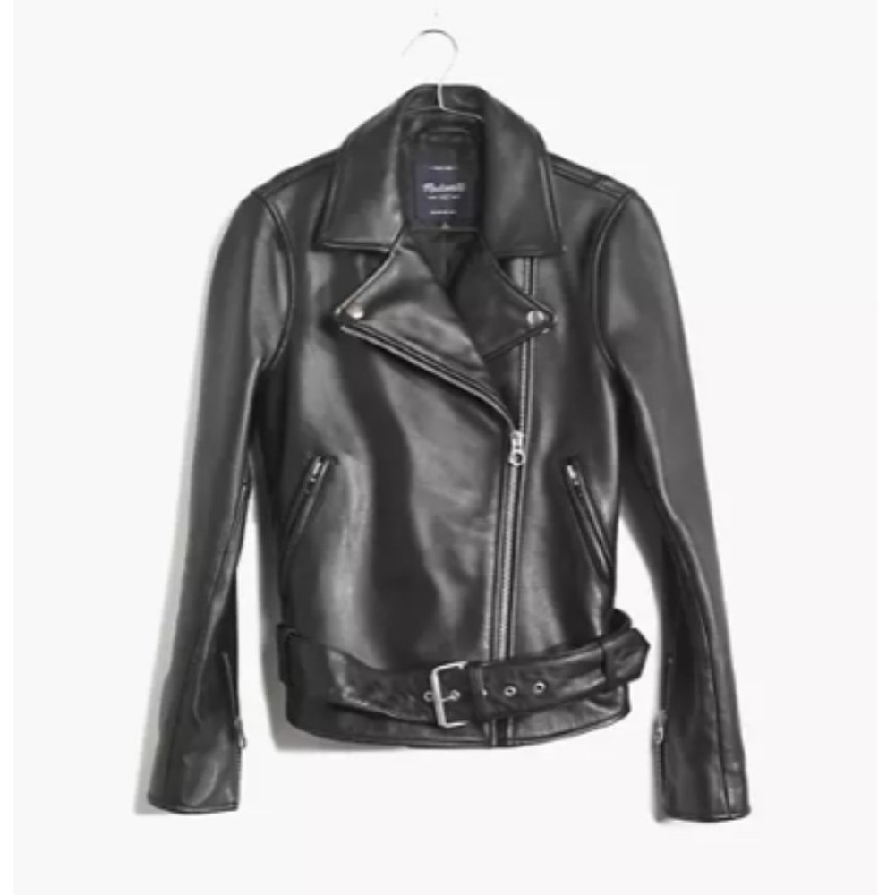 Madewell Ultimate Leather Motorcycle Jacket SMALL